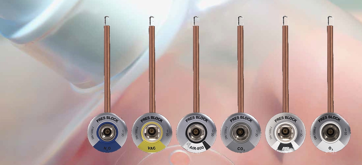 Becli - Sistemas para gases medicinais - Encaixes Gama OR